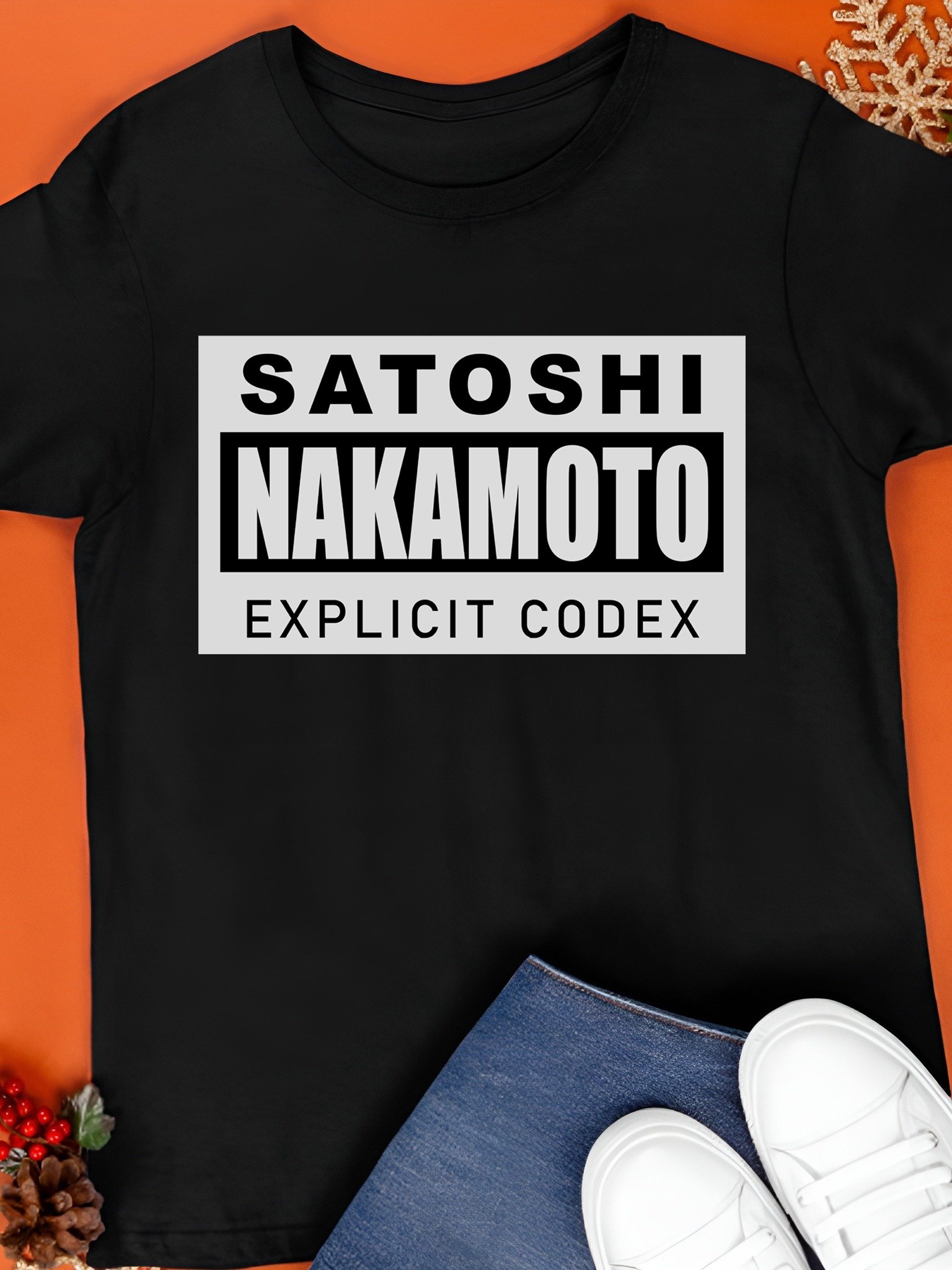 Chad Johnson Satoshi Nakamoto Explicit Codex Shirt product image (1)