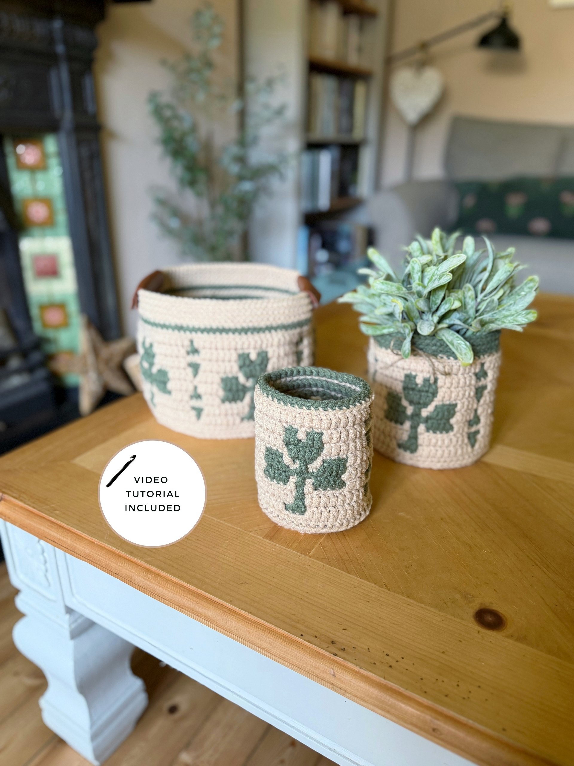 Shamrock Baskets Mosaic Crochet Pattern product image (10)
