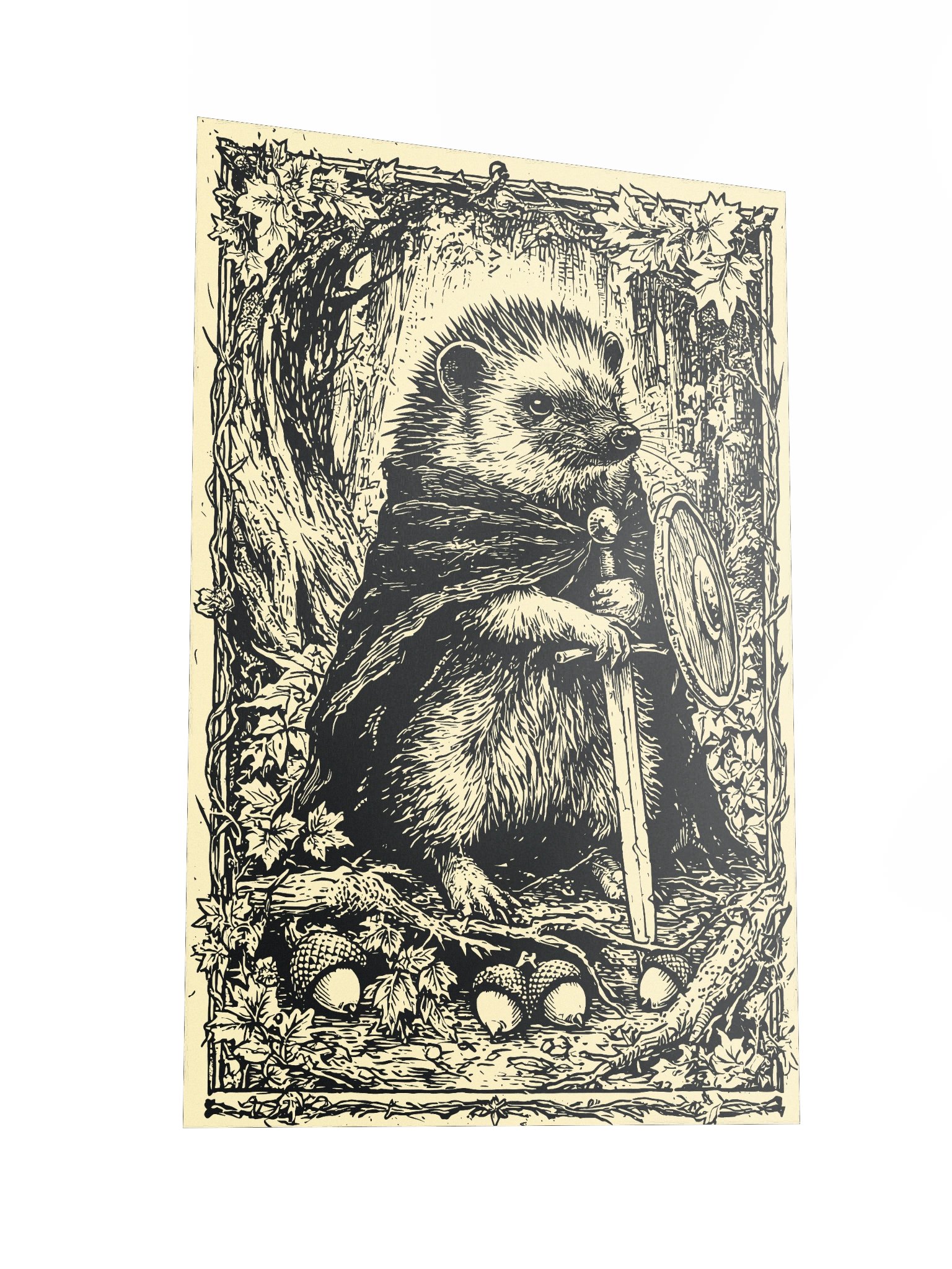 Hedgehog Guardian – Tiny Heroes Poster product image (3)