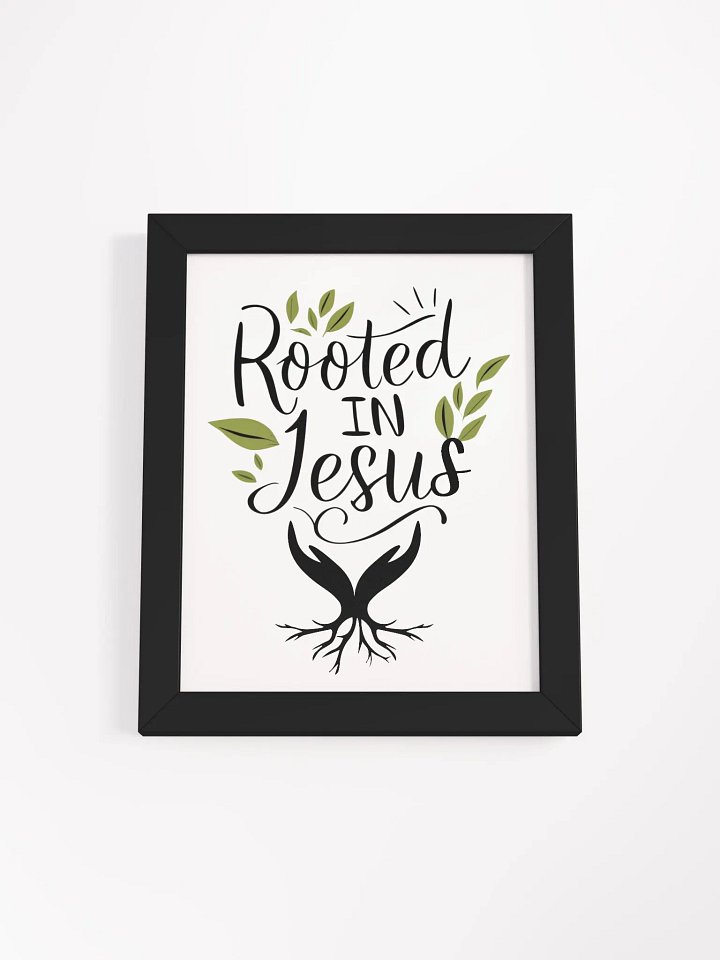 Rooted In Jesus Inspirational Wall Art product image (1)