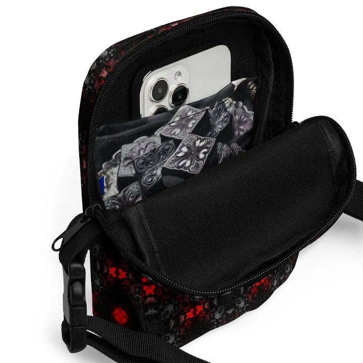 Goth Signature Patterned Crossbody Bag | Goth Royal Taffy | Ko-fi product image (2)