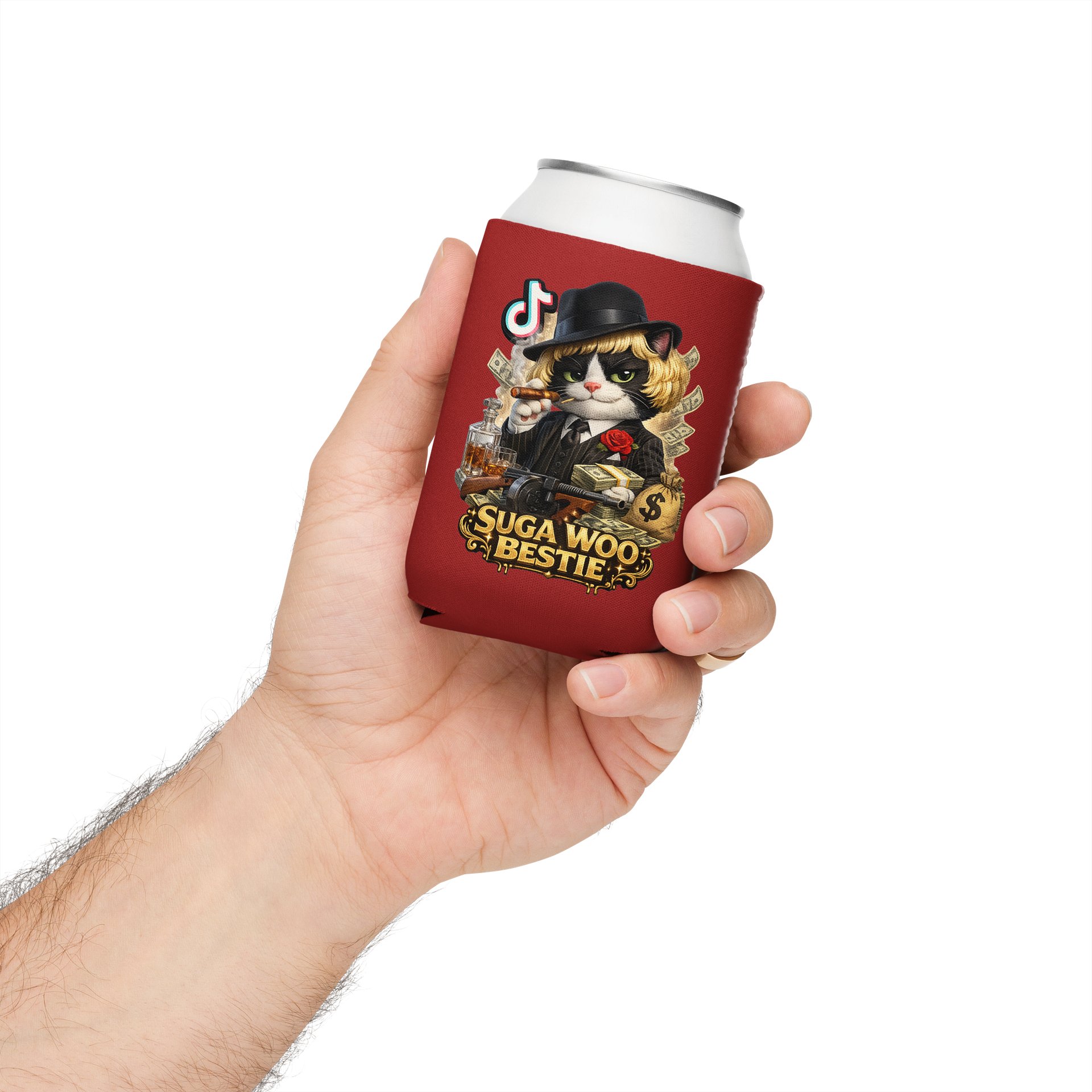 ''Suga Woo Bestie Mafia'' Coozie Can Cooler product image (1)