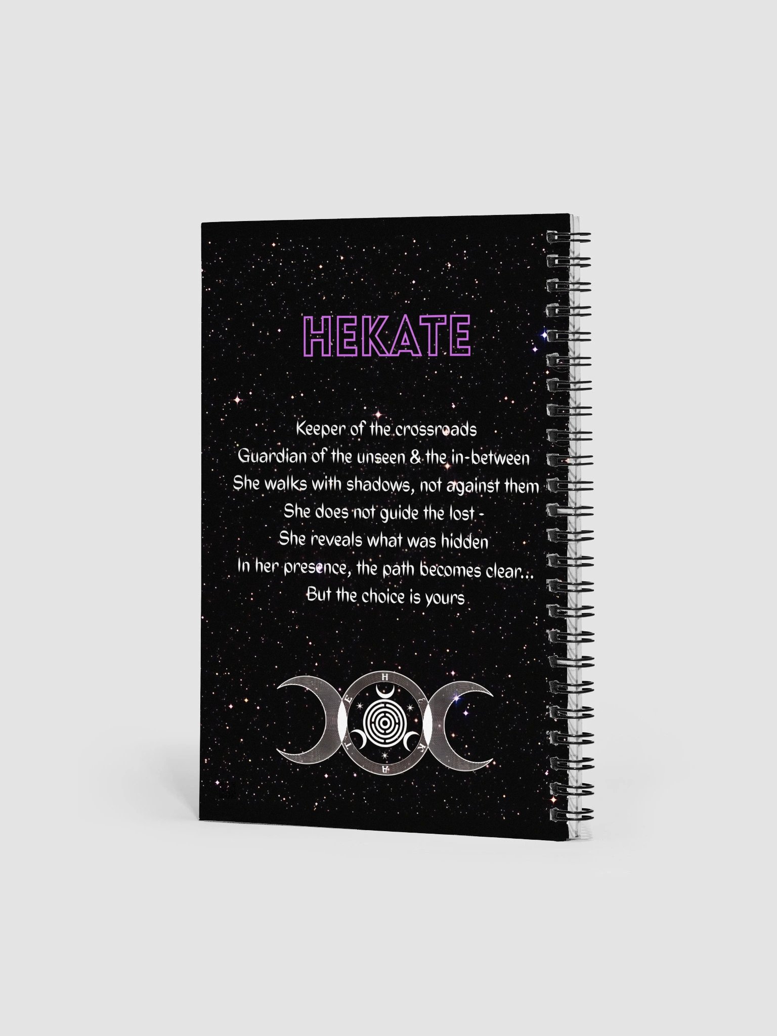 "Hekate - Keeper of Crossroads" Spiral Notebook product image (2)
