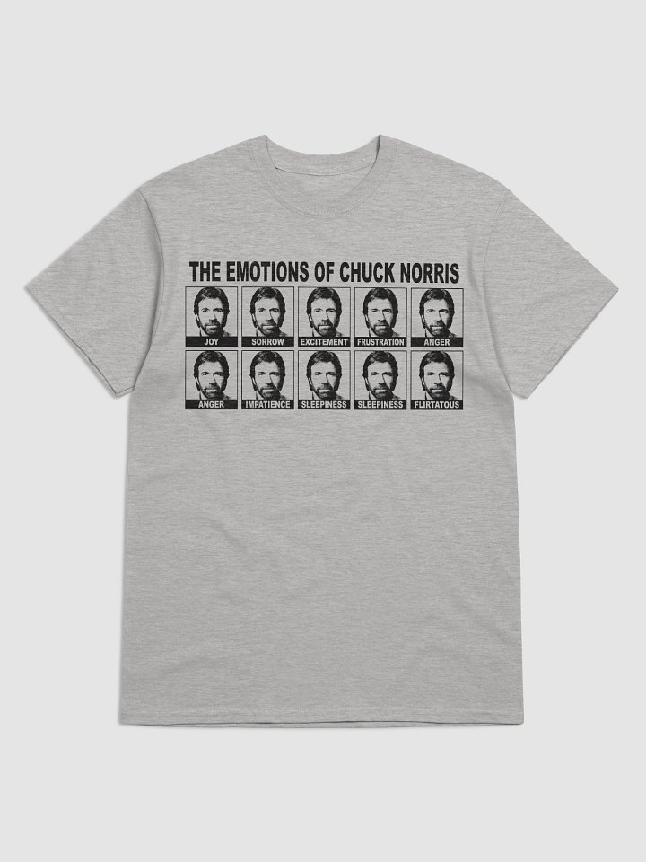 Emotions of Chuck Norris T Shirt - Chuck Norris Meme Jokes product image (1)