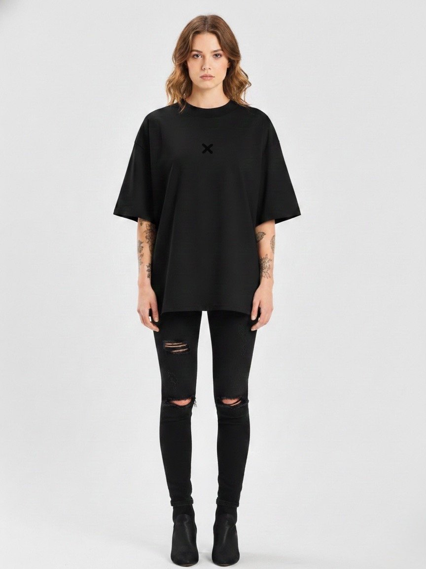 FMB ∣ JETLAG DINO Center X Oversized Tee Black edition product image (5)