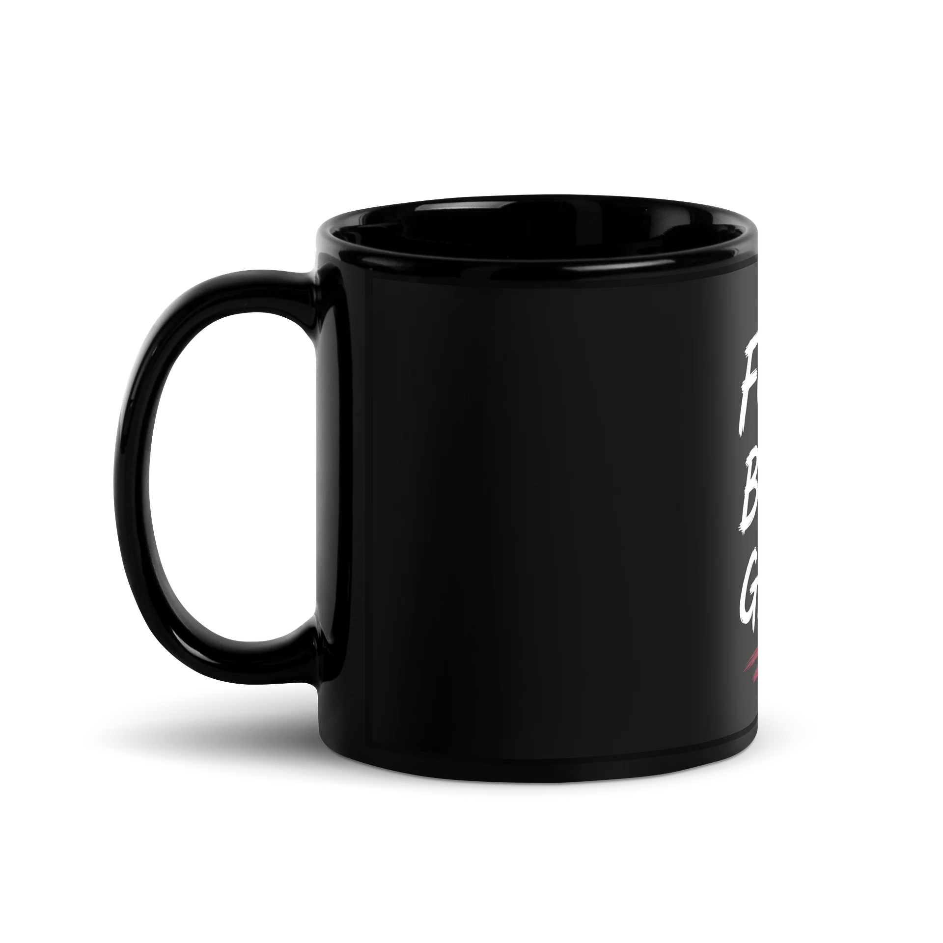 Focus Build Grow Black Glossy Mug product image (1)