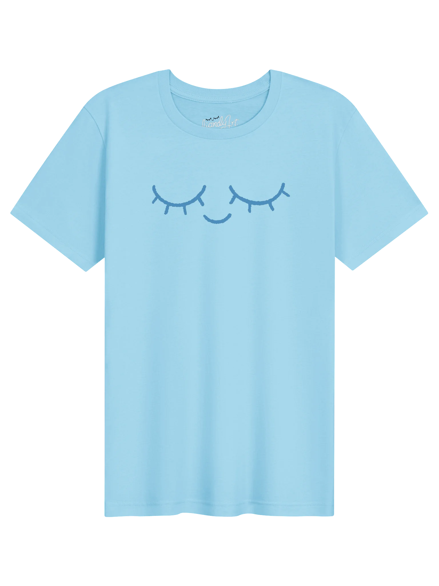 Diandyart logo blue t-shirt product image (1)