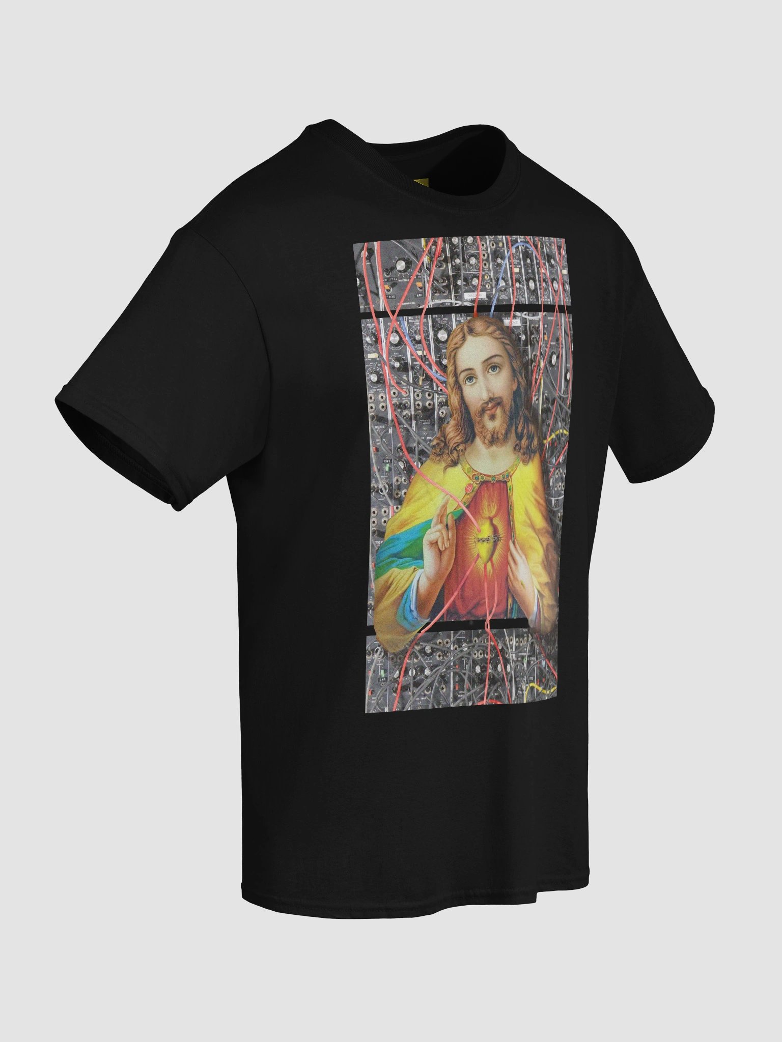 Jesus Christ Sacred MOOg by Frank Fonik, Techno EDM Unisex t-shirt product image (2)