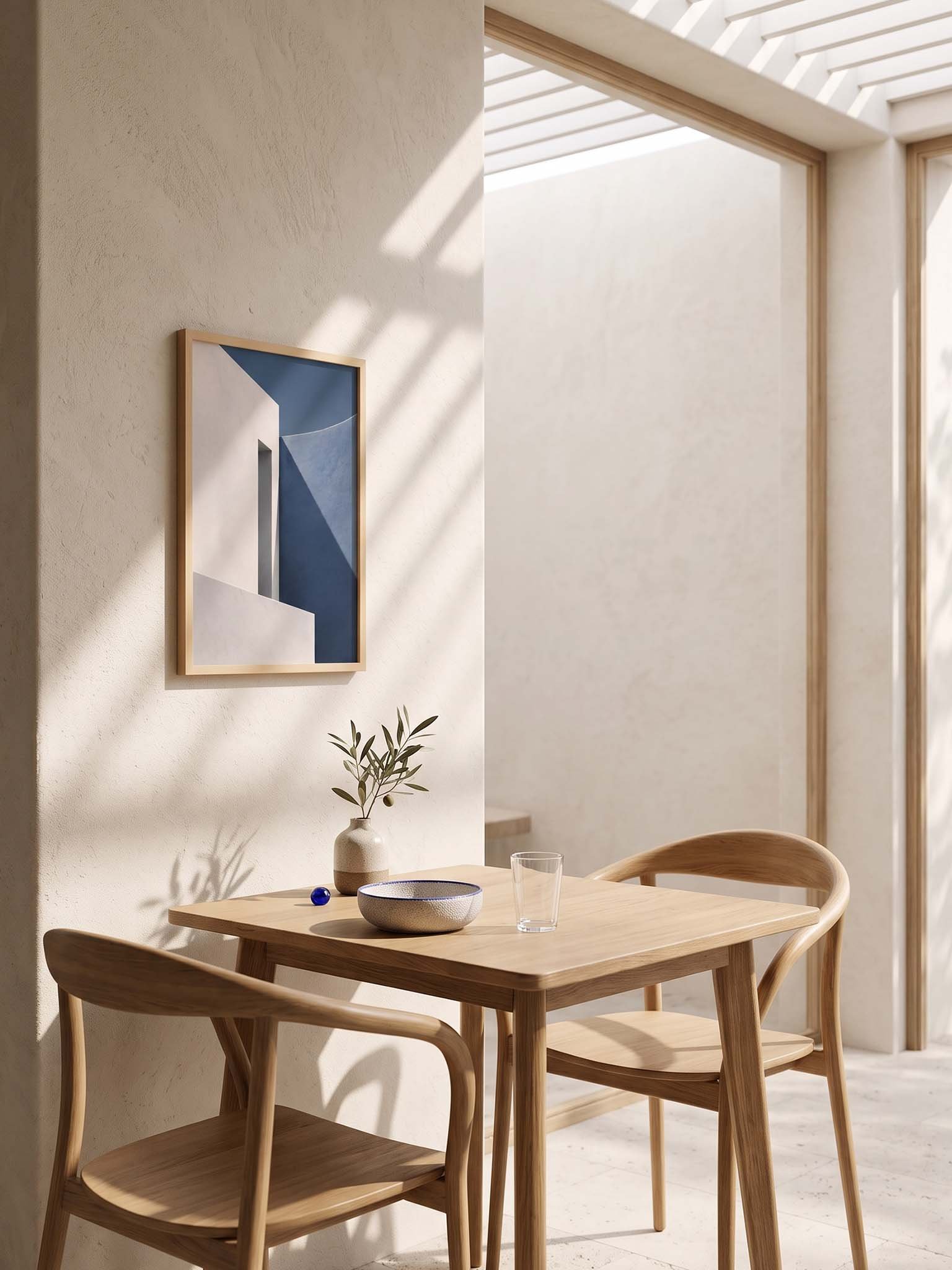 Cycladic Light - Minimalist Mediterranean Architecture Wall Art product image (37)