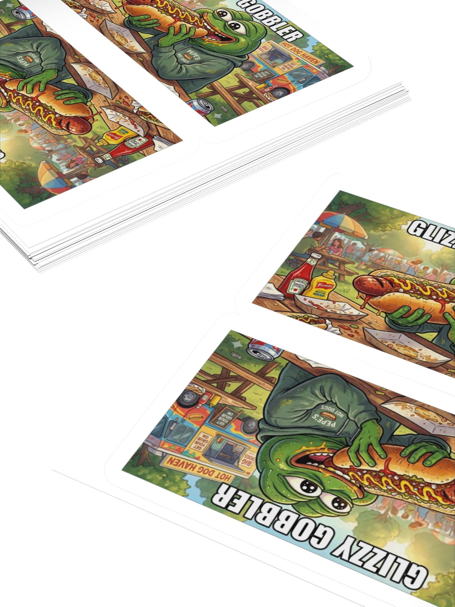 GLIZZY GOBBLER KISS CUT STICKERS product image (10)