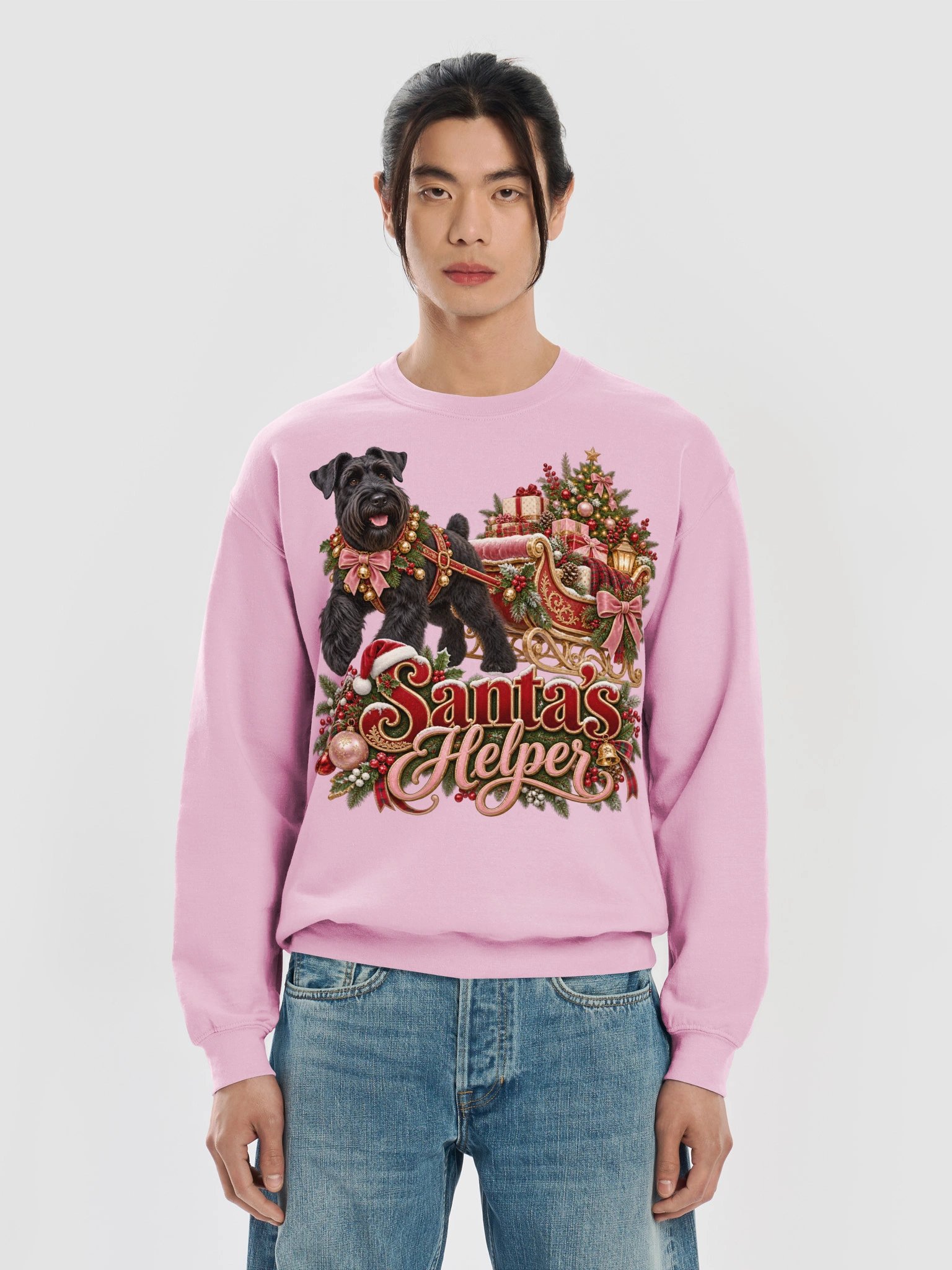 Santa’s Helper Giant Schnauzer Christmas Sleigh product image (5)
