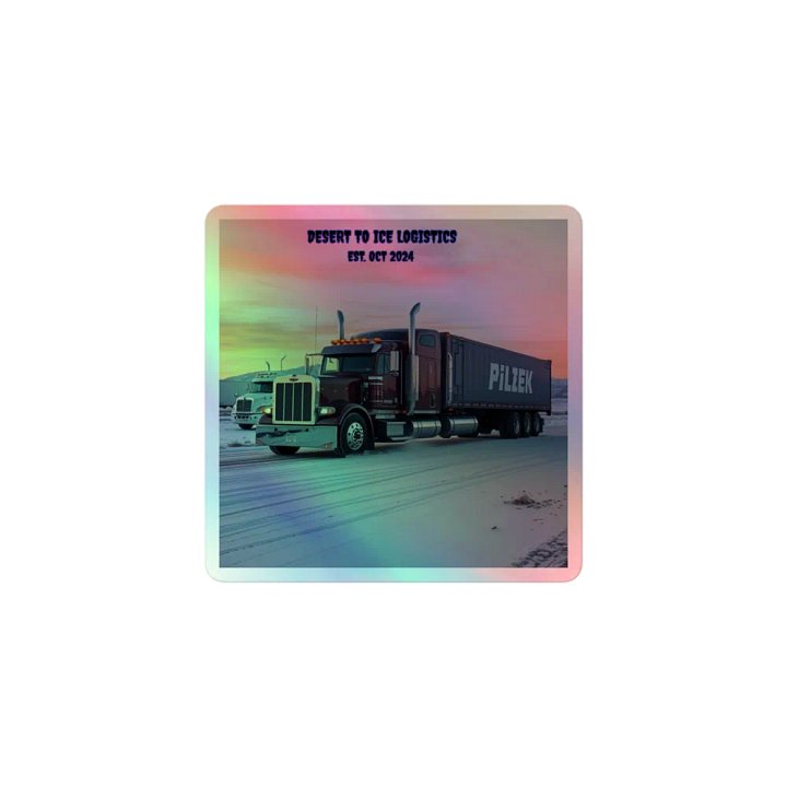 DESERT TO ICE LOGISTICS Trucking Holographic Sticker Sheet product image (1)