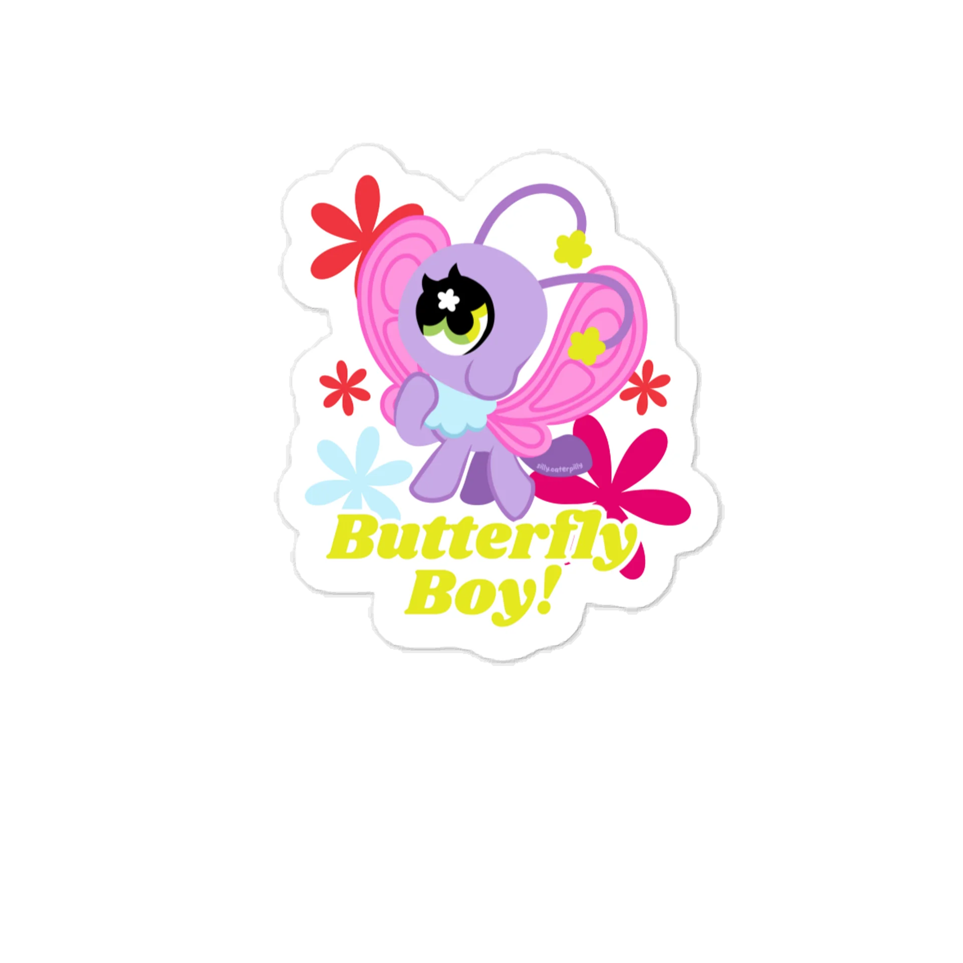 Butterfly Boy Vinyl Sticker product image (1)