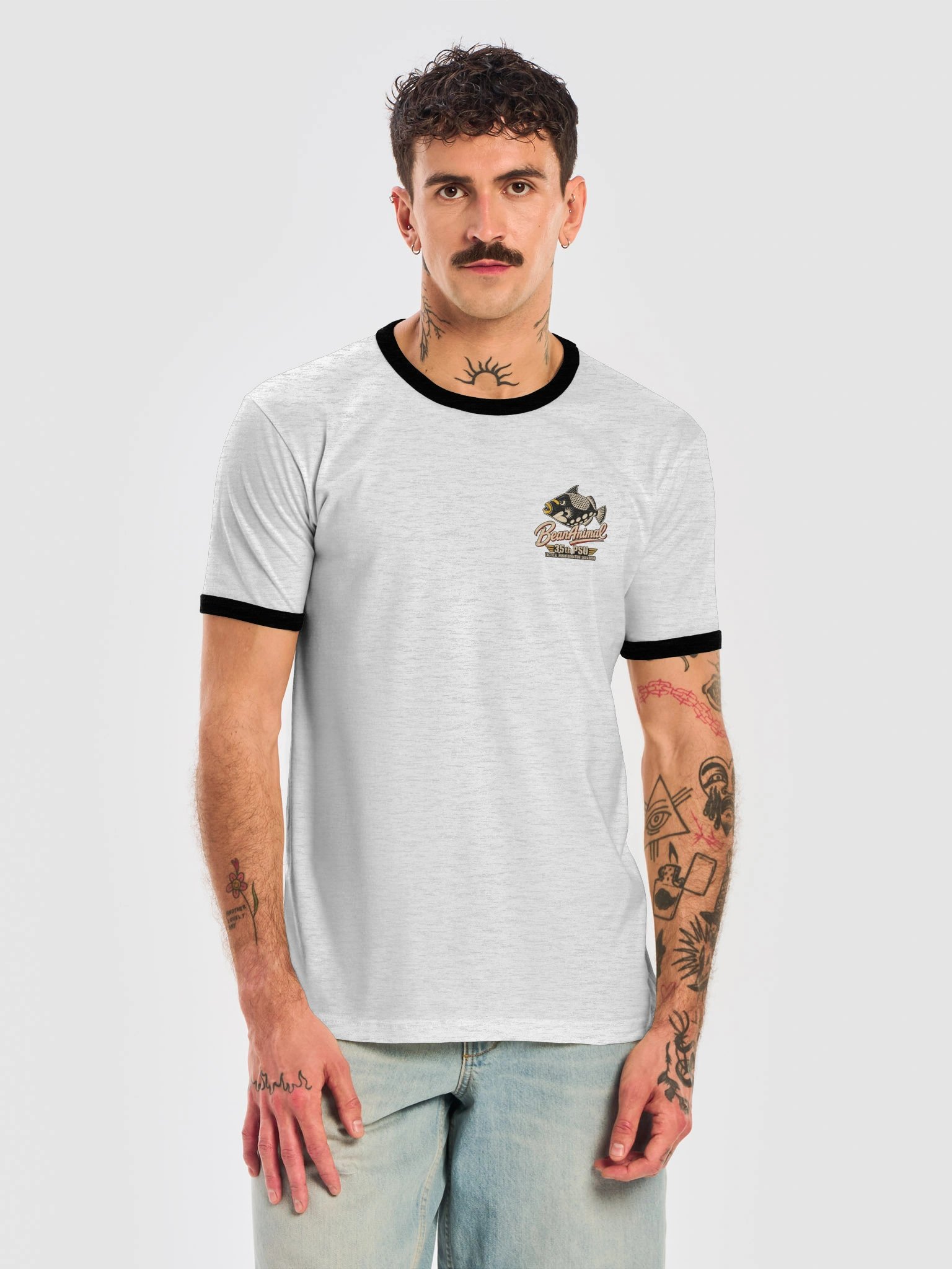 BeanAnimal 35th PSU Tactical Misinformation Squadron Ringer Tee product image (21)