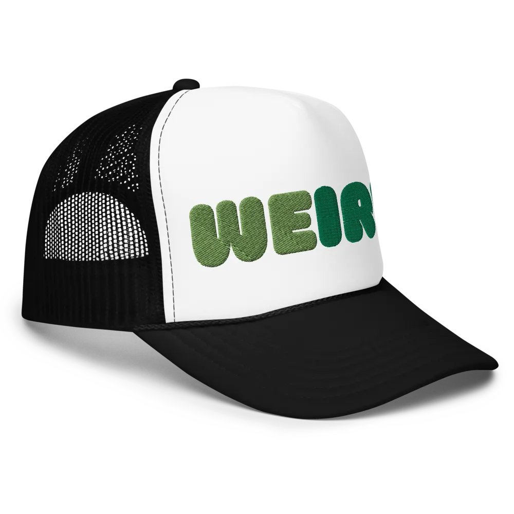 WEIRD Green Foam Trucker Hat product image (7)