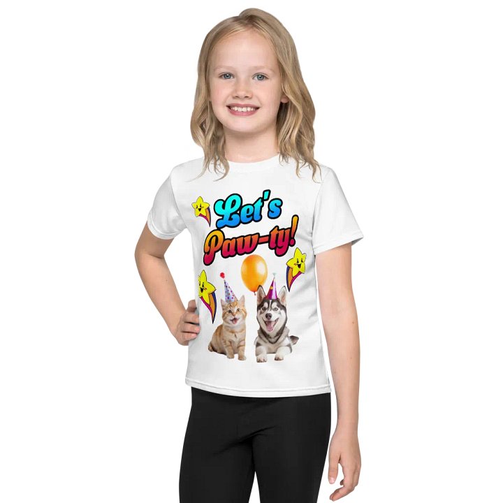 "Let's Paw-ty!" Kids T-Shirt product image (1)