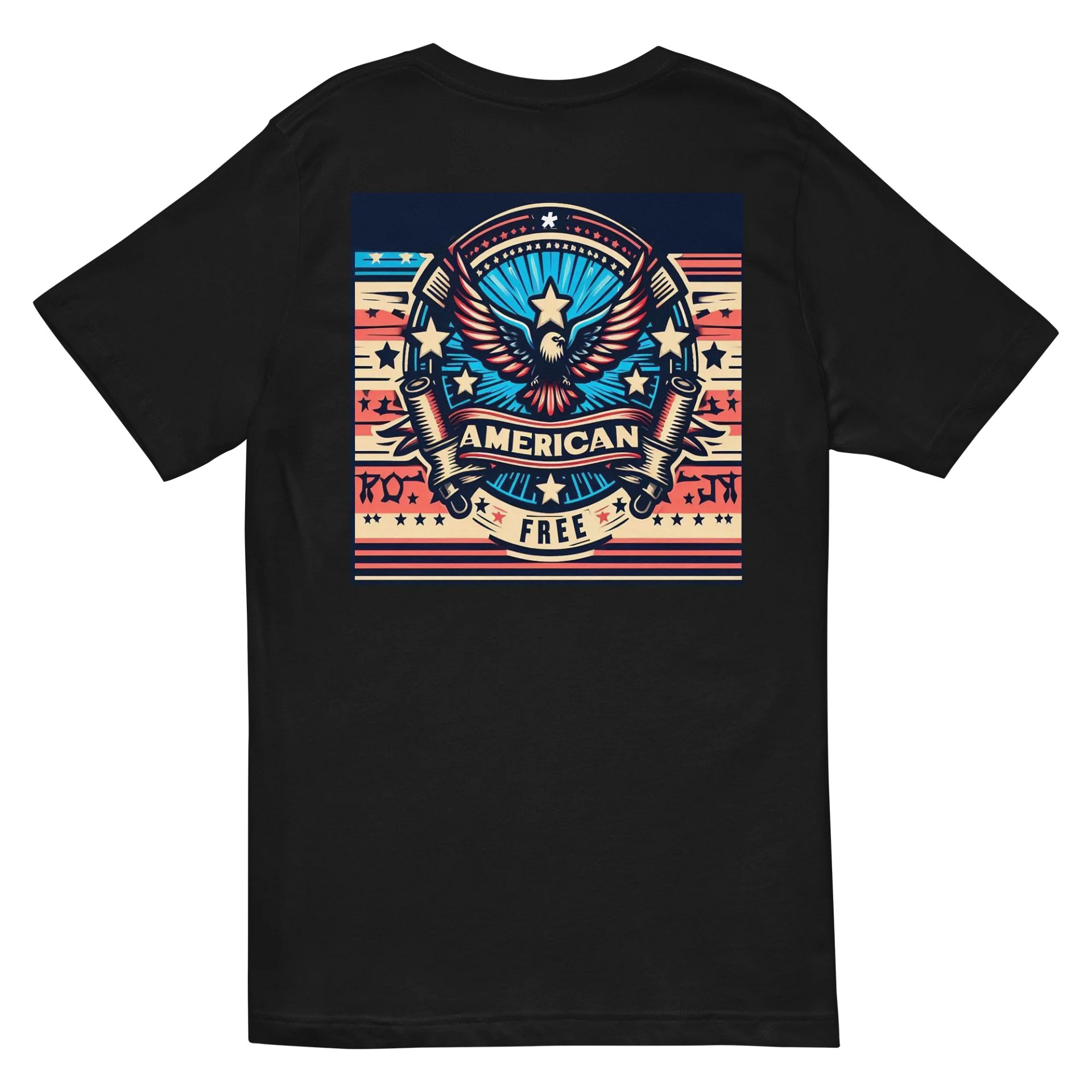 Patriotic Eagle Emblem V-Neck Tee product image (4)