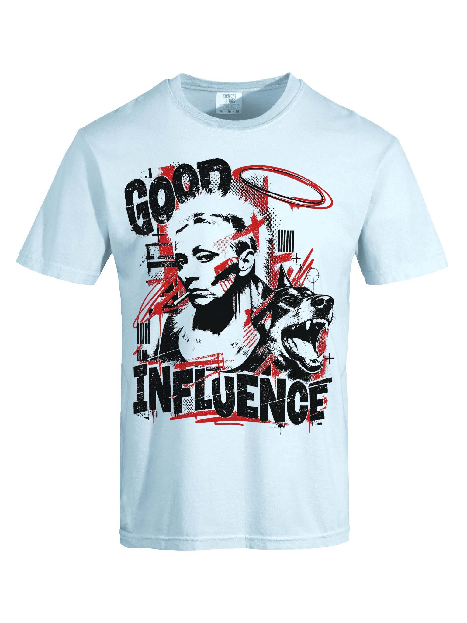 Questionable outcome. Good influence. Heavyweight Vintage Graphic Tee product image (47)