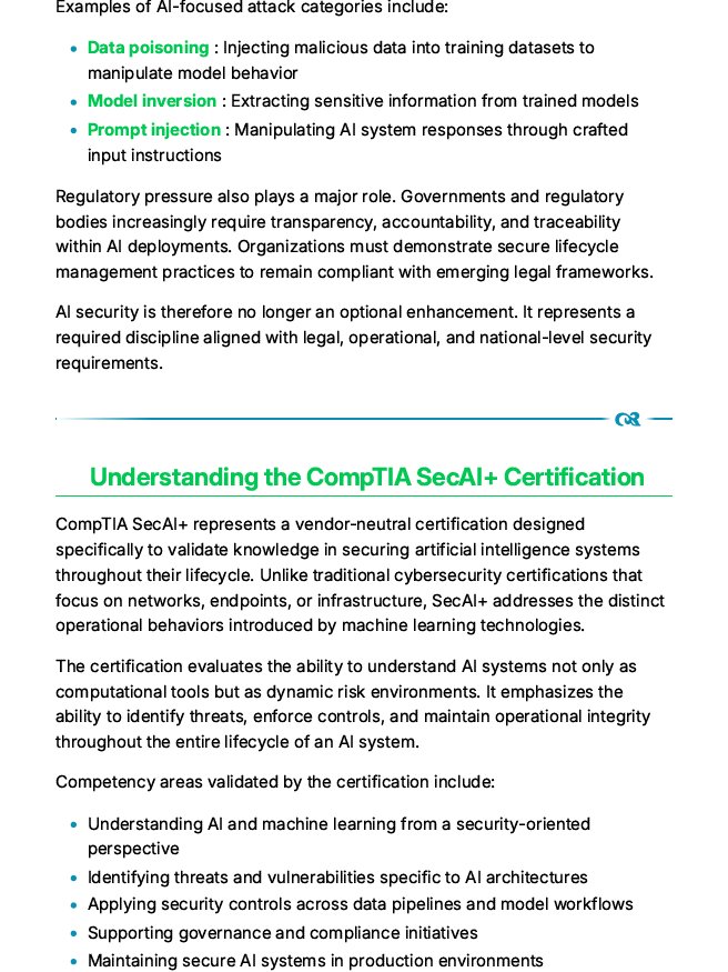 The COMPTIA SECAI+ Study Notes + Practical AI Security Defence Guide product image (3)