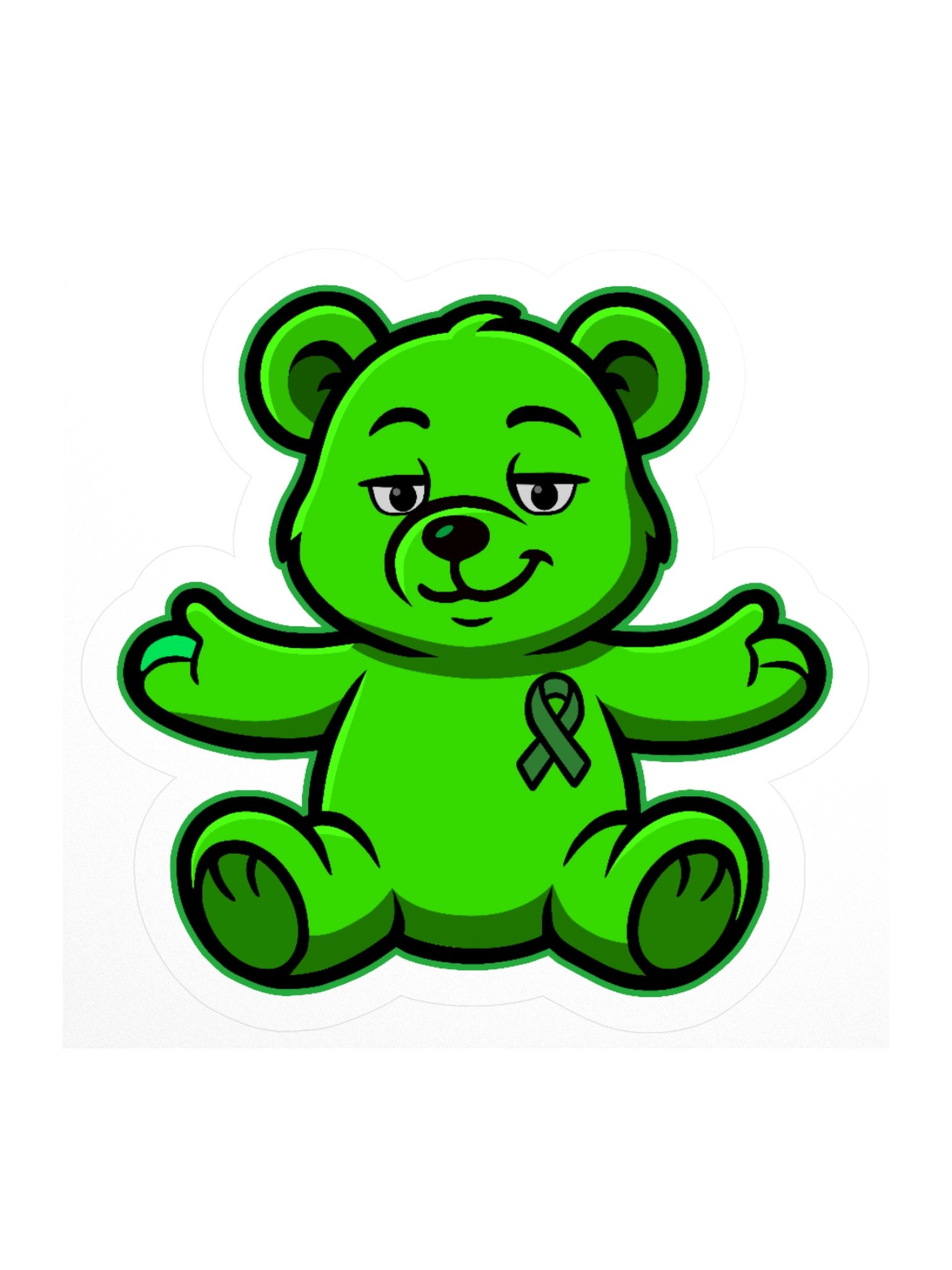 Green Bear of Sharing Stickers product image (1)