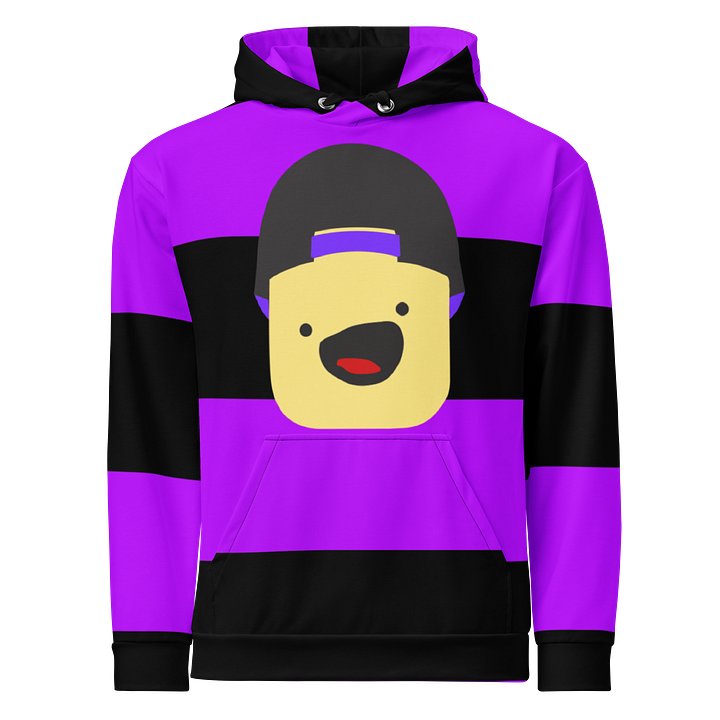 KuttyPlayz Striped Avatar Hoodie (Middle Face) product image (1)