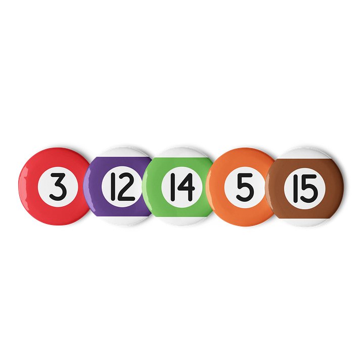 Pool Ball Pins Set C product image (2)