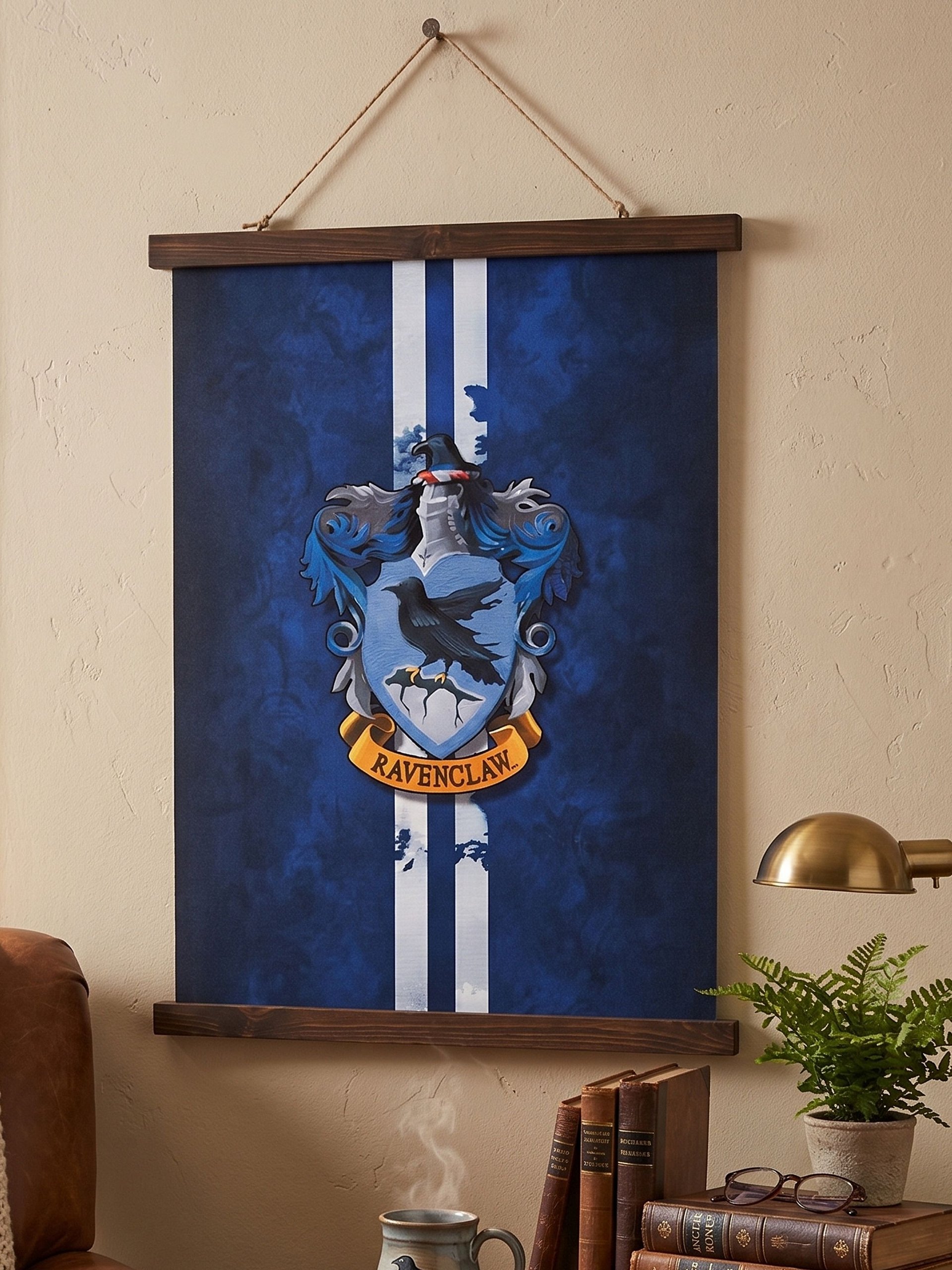 Rustic Hogwarts House Wall Flags: Gryffindor, Slytherin, Ravenclaw, and Hufflepuff product image (8)