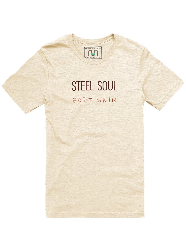 Steel Soul Minimalist Tee – Ultra-Soft Bella+Canvas T-Shirt by M-Art & Design product image (1)