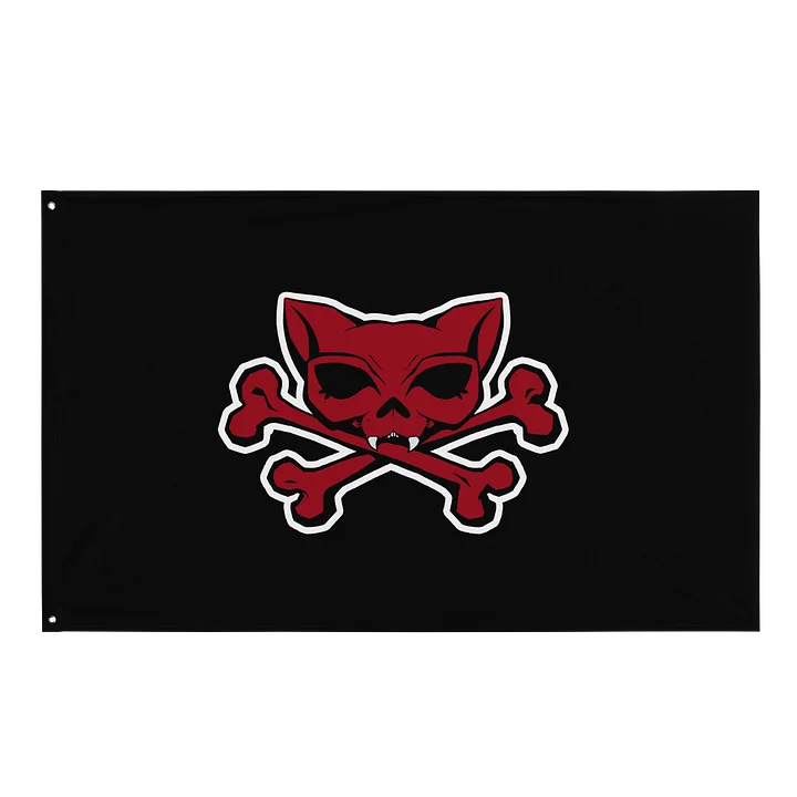 Red Kat Skull Flag product image (1)