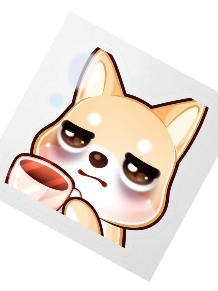 Shiba Coffee Emote Sticker product image (3)