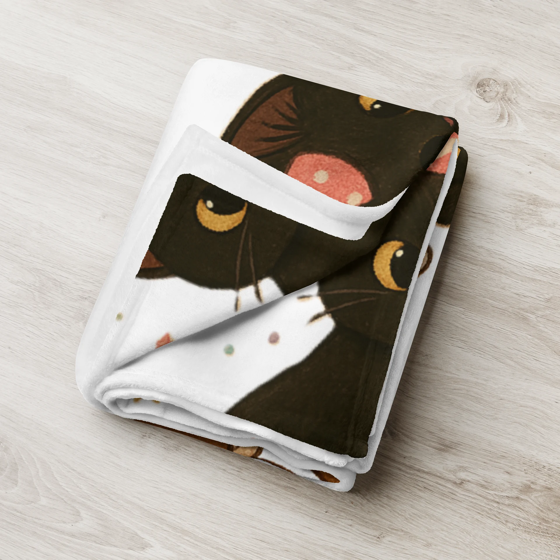 cat birthday Throw Blanket product image (4)