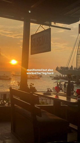 You did not “manifest” this vacation. You worked your ass off for it.

Girl.

You are allowed to enjoy the life you work this...