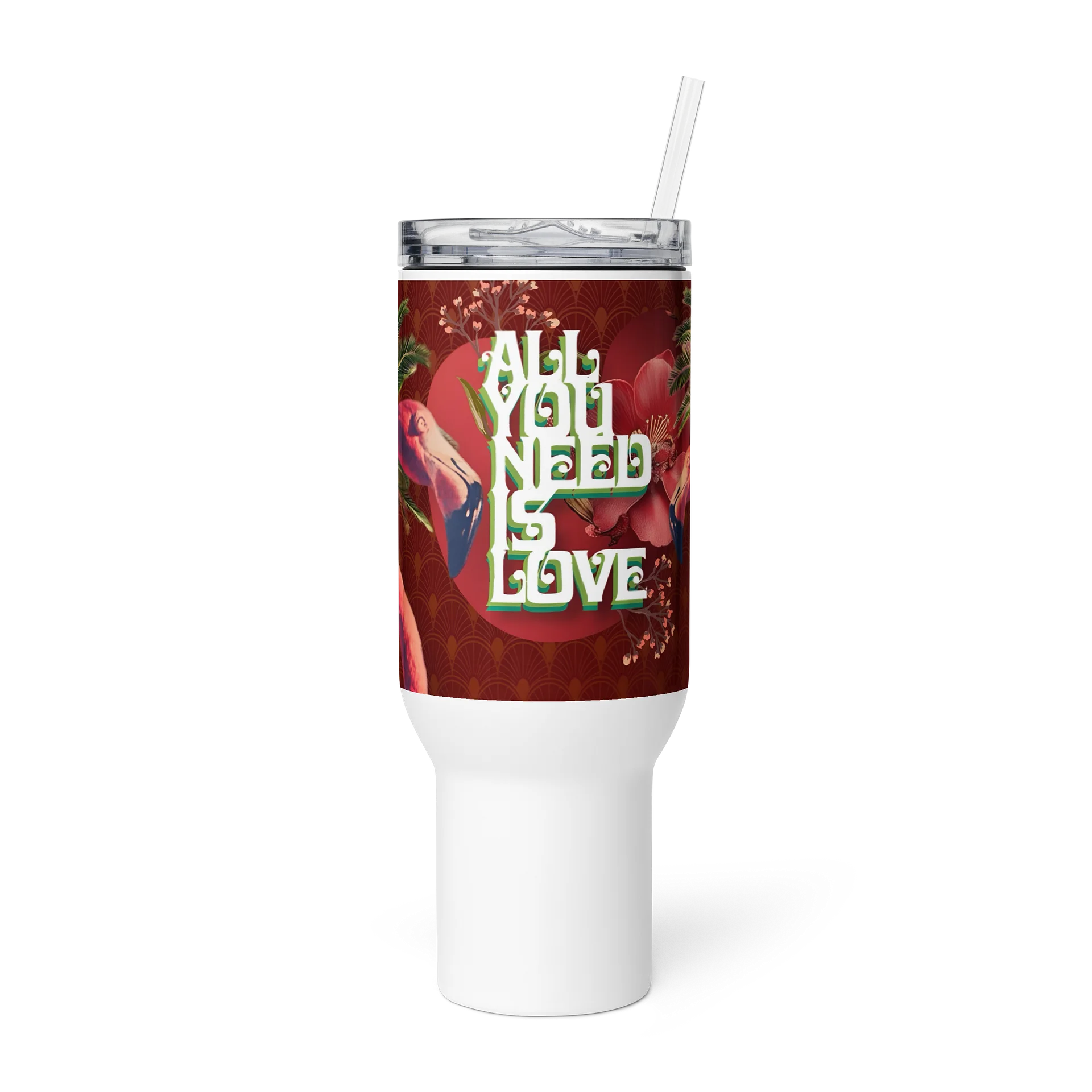 All You Need Is Love (Flamingo Travel Mug) product image (1)