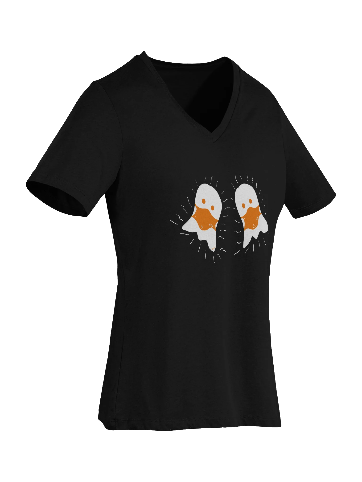 Boo! Masked duo v-neck tee product image (31)