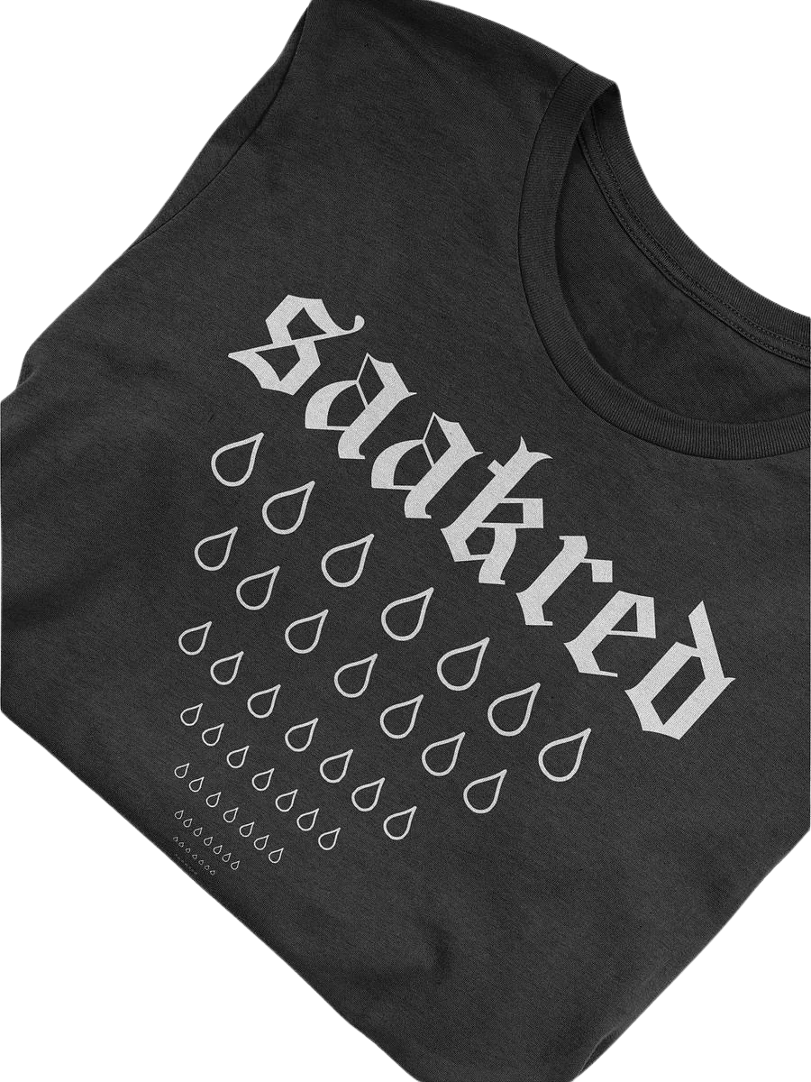 Saakred Tears Tee (black) soft-cotton product image (2)