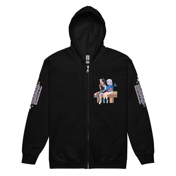 Heavy Blend Zip Hoodie (Unisex) - Byakko x Gura Edition product image (7)