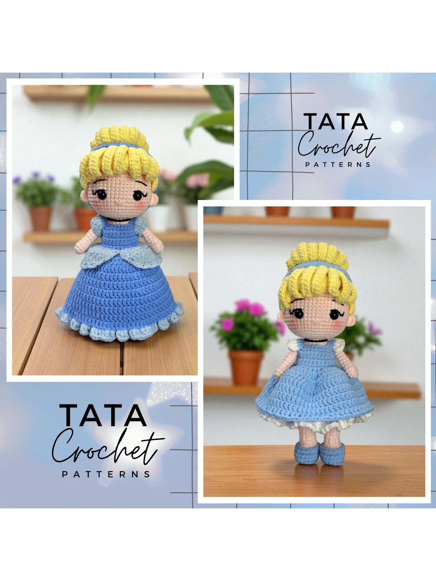 PDF -♡- Doll Dress Up & Transformation -♡- Princess Amigurumi Crochet Pattern product image (1)