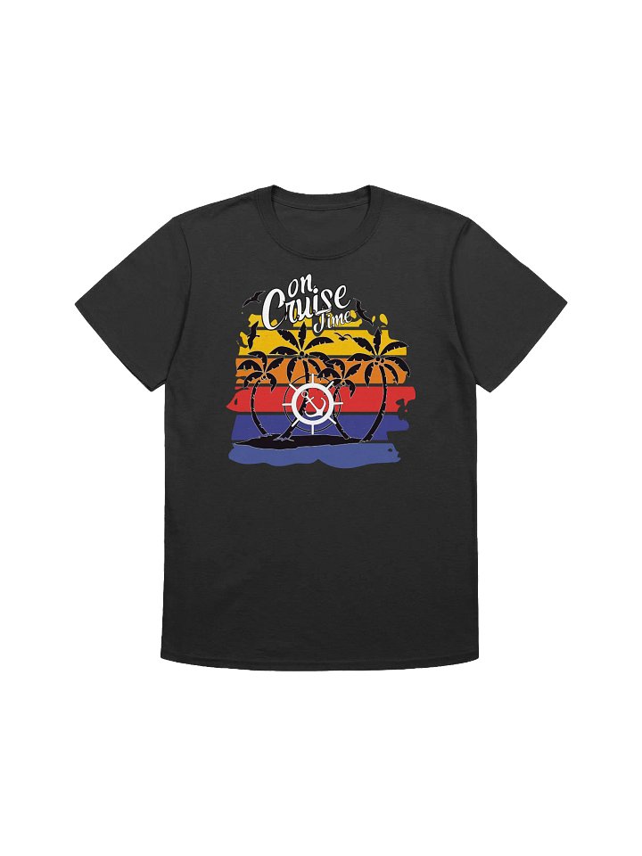 On Cruise Time Design-Tropical Vacation Graphic T-Shirt product image (7)