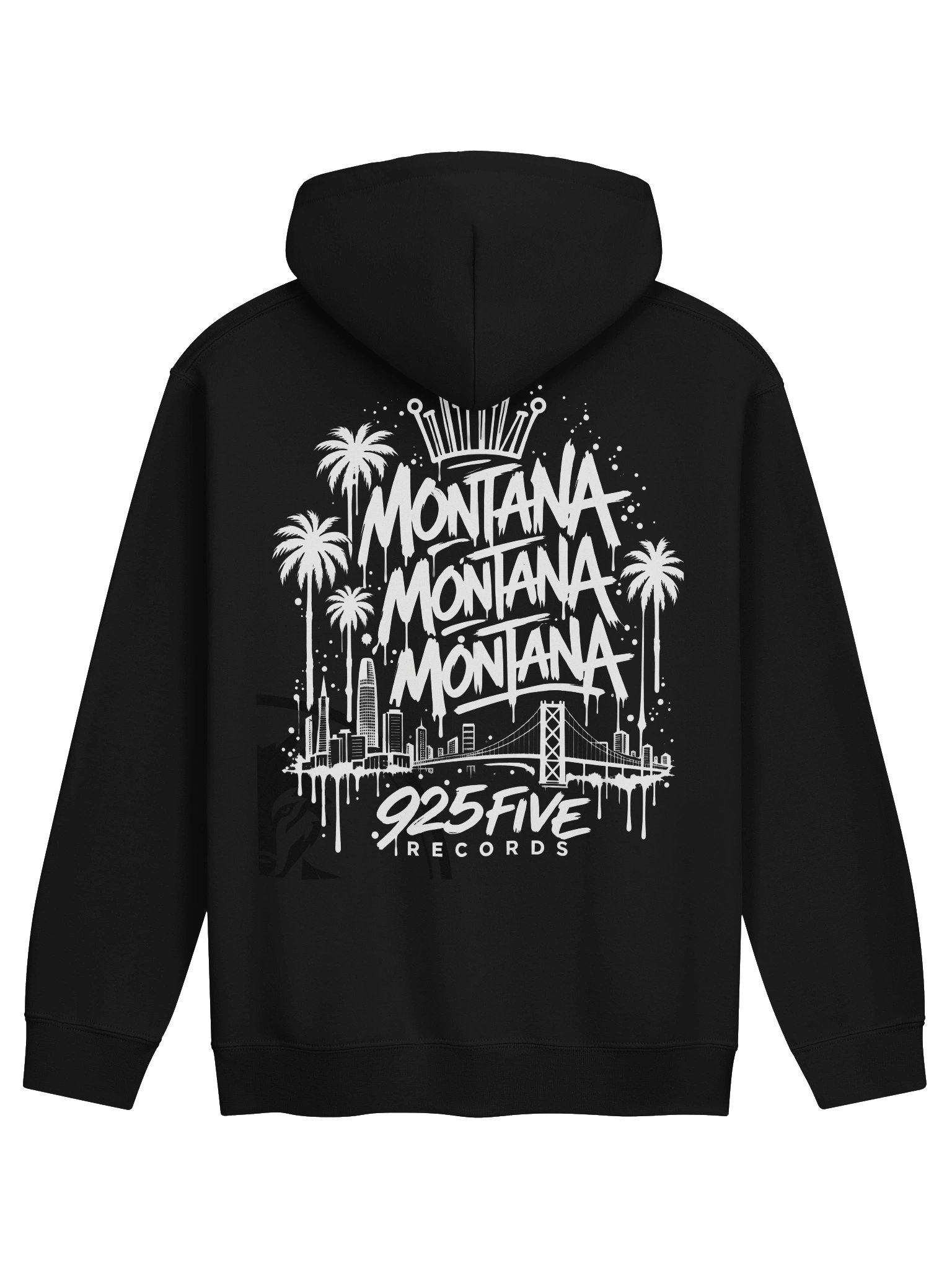 Montana3x 925five Hoodie – Black & White product image (2)
