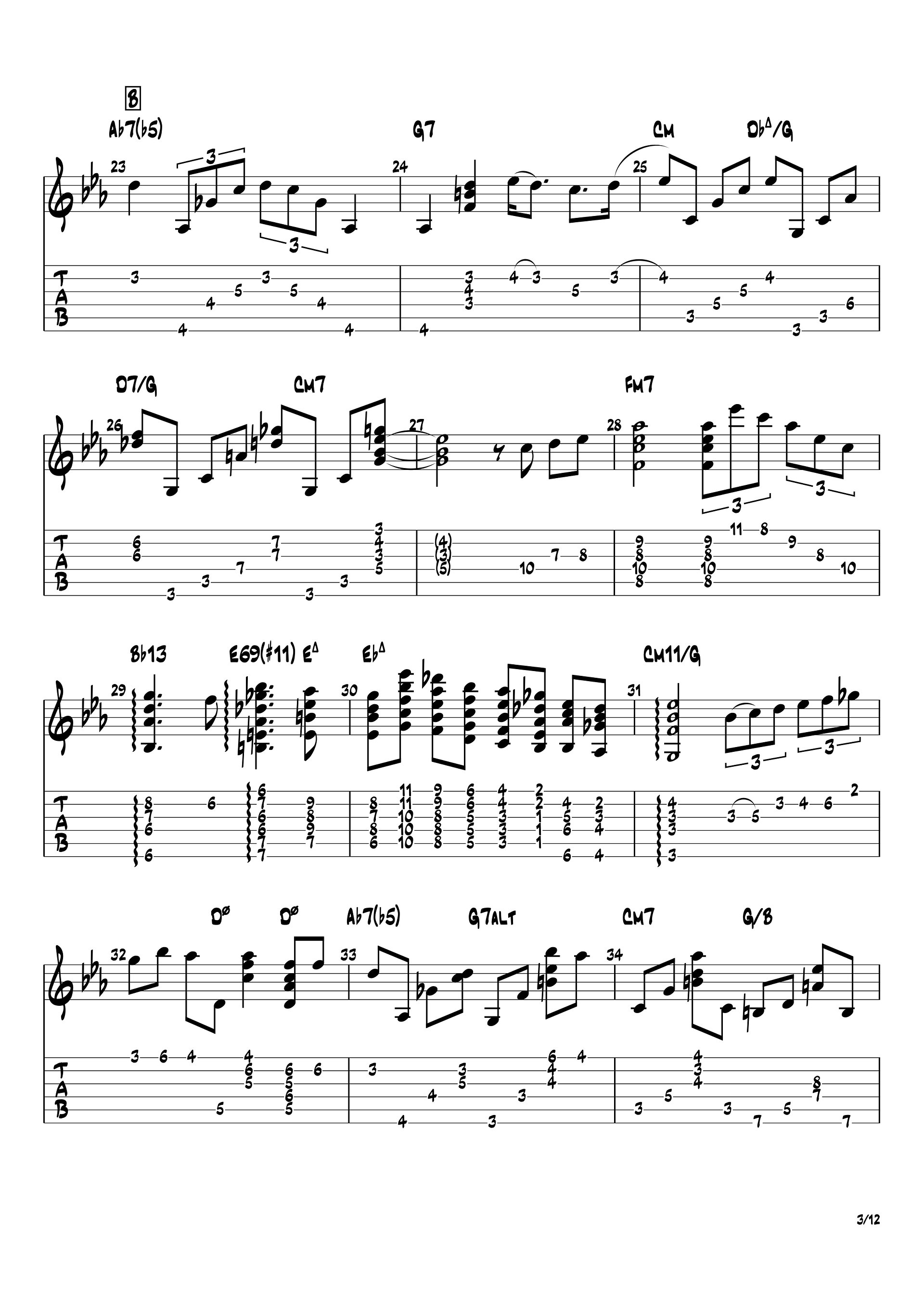 [Transcription GP] Autumn Leaves - Barney Kessel product image (4)