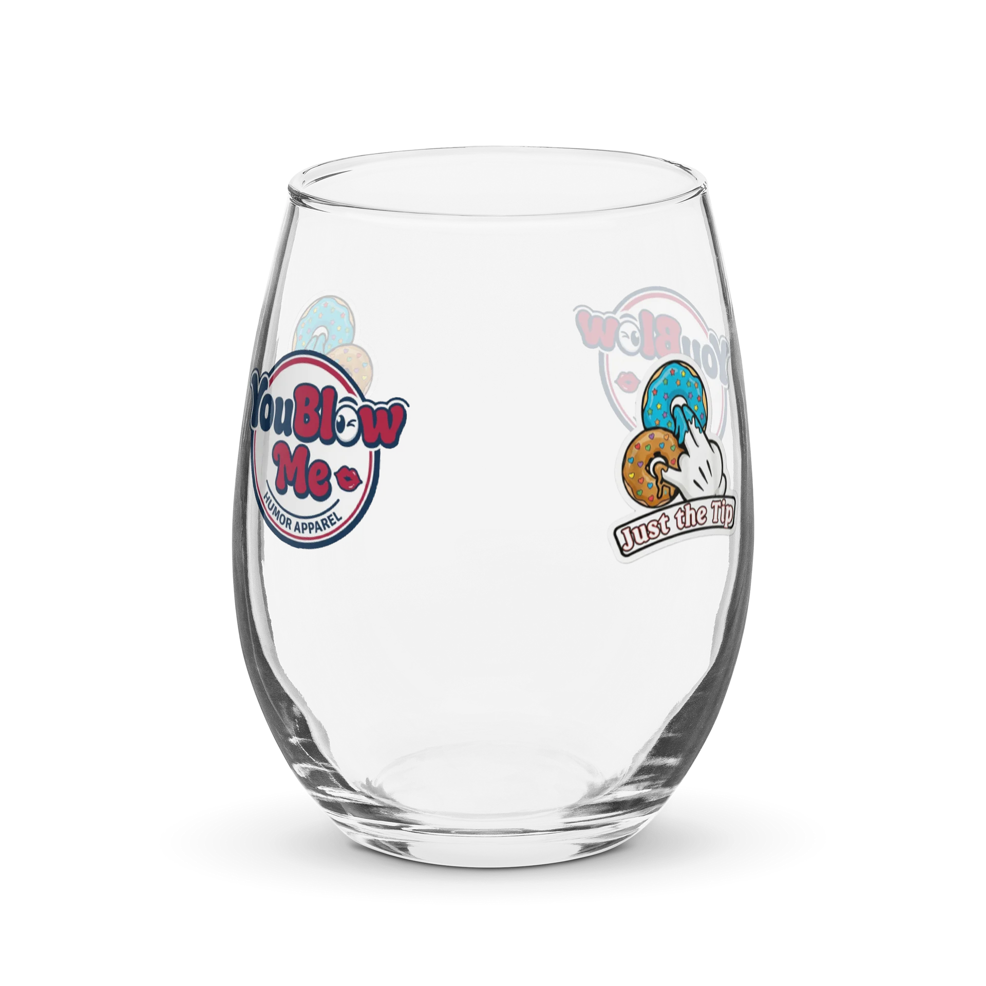 Just The Tip - Custom Stemless Wine Glass product image (2)