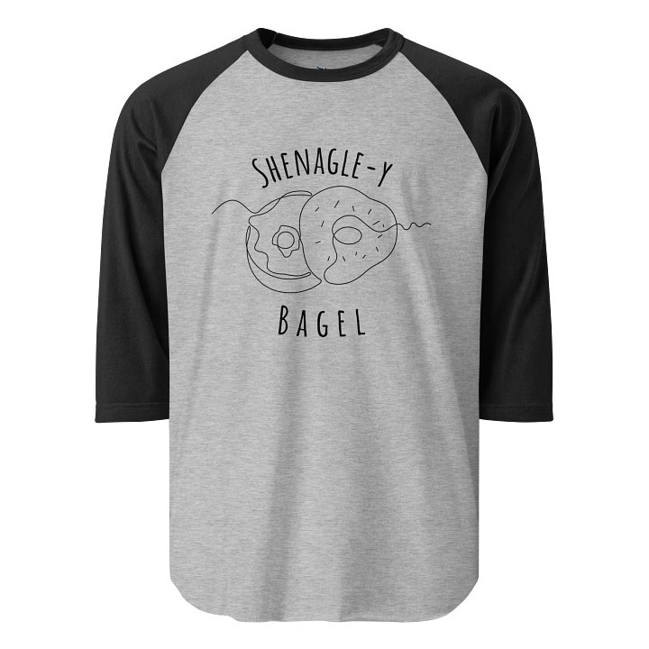 Shenagle-y Bagel Long Sleeve Baseball Shirt product image (1)