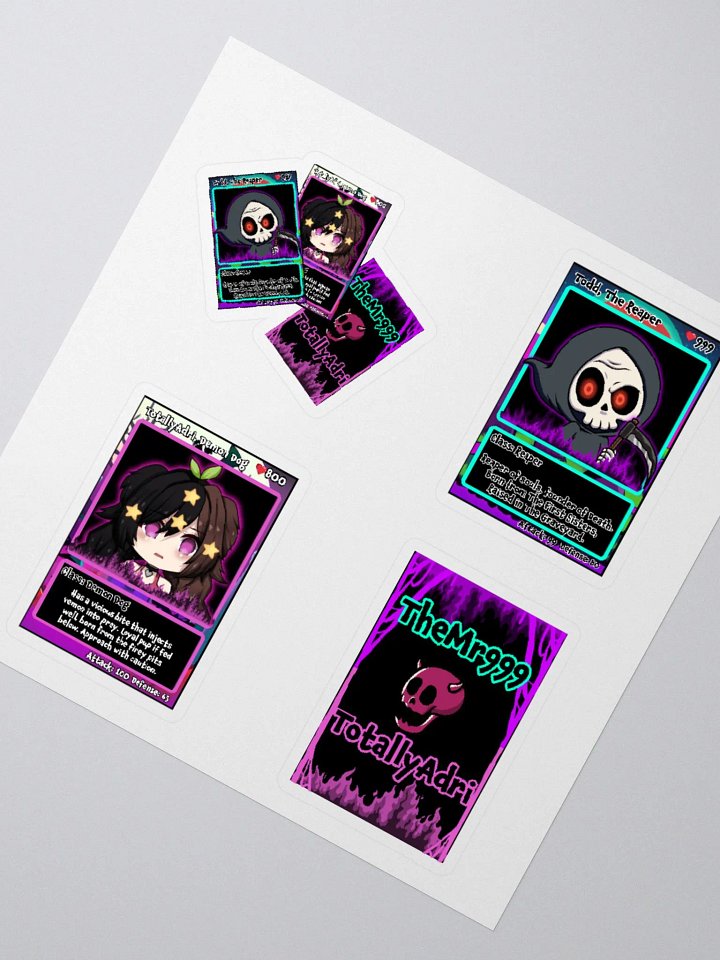 The Reaper & Demon Dog, Hell Cardz Collection Large 4-Pack Stickers product image (2)