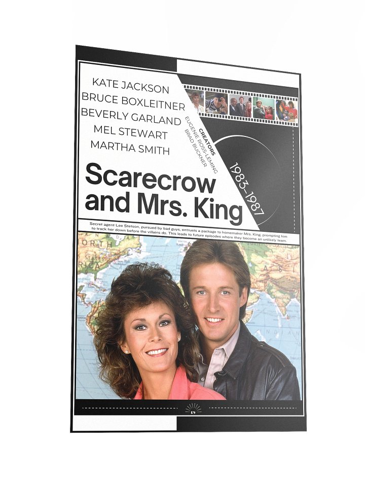 Scarecrow and Mrs. King with Kate Jackson and Bruce Boxleitner 1983–1987 | Poster | 12x18 Wall Art product image (2)