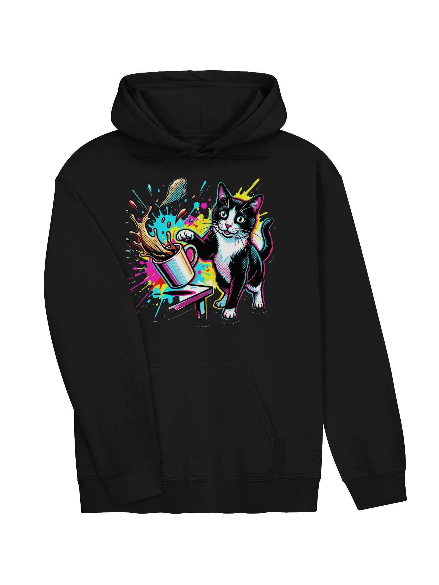Coffee Push Cat Hoodie product image (17)