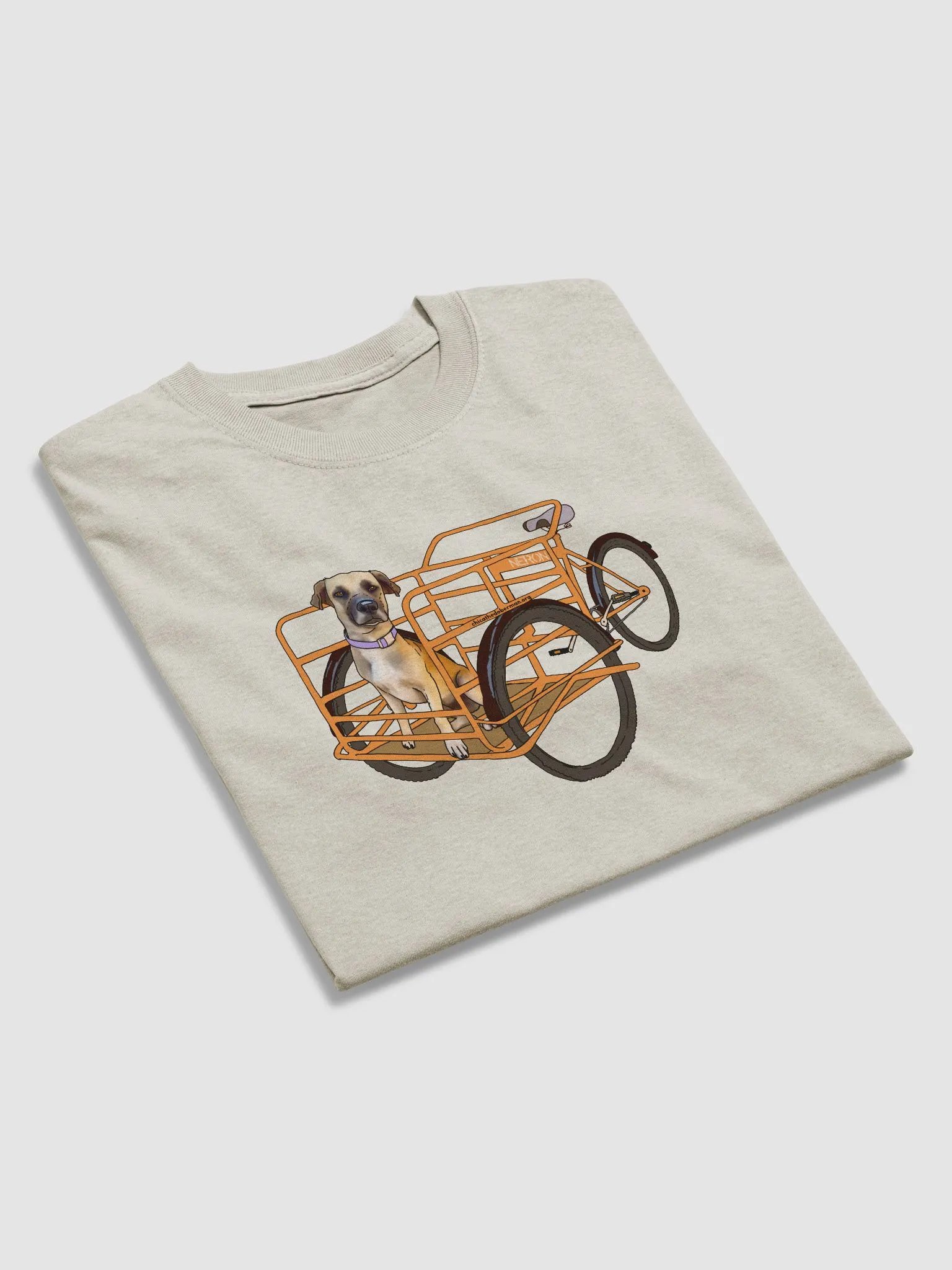 Neron on a cargo tricycle, Gildan 5000 Heavyweight T-Shirt product image (2)