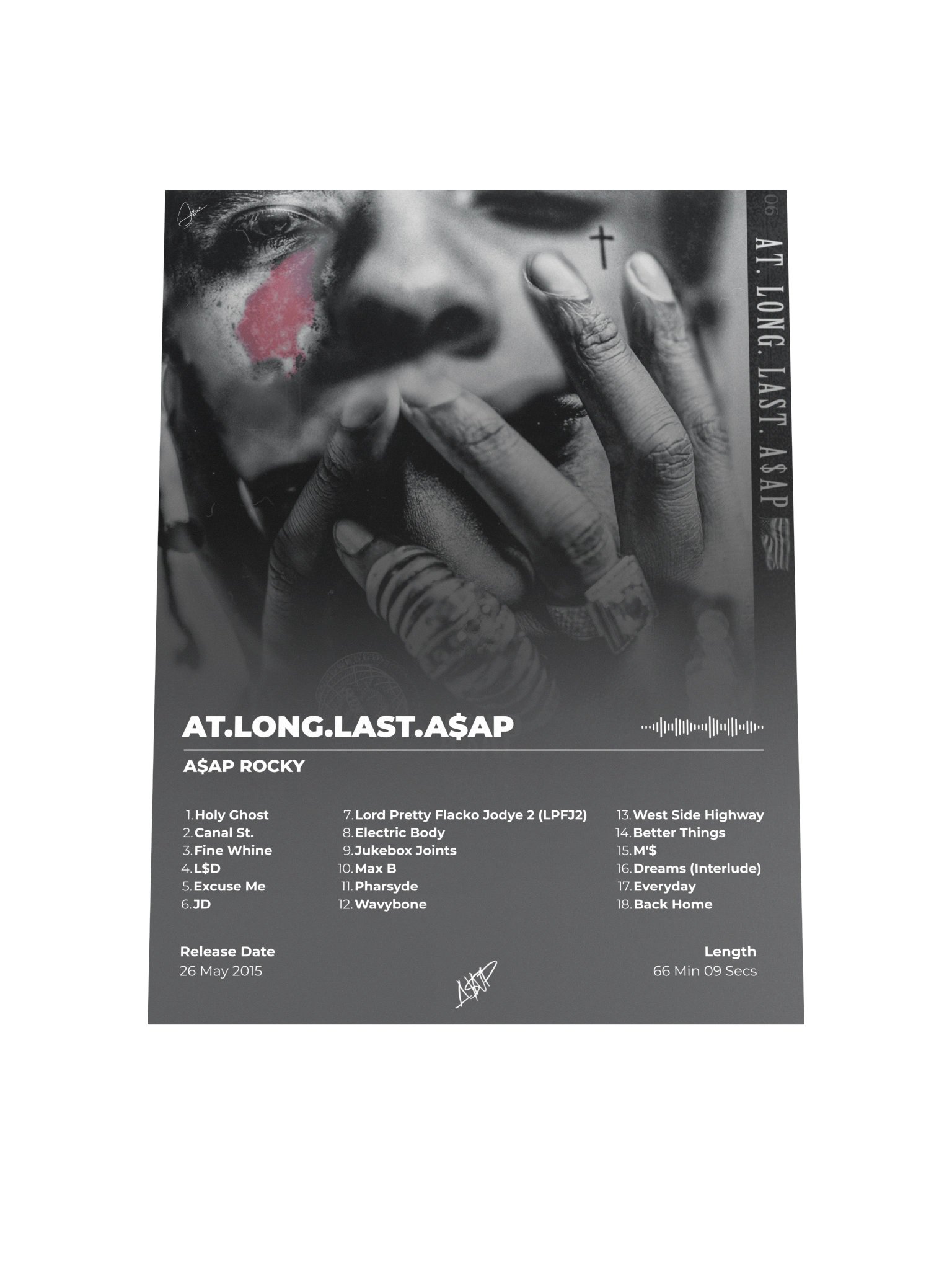 A$AP Rocky AT.LONG.LAST.A$AP Album Poster product image (4)