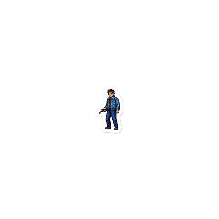 Eddie Dean (The Dark Tower Ka-Tet) Retro Pixel Art Laptop Sticker product image (1)