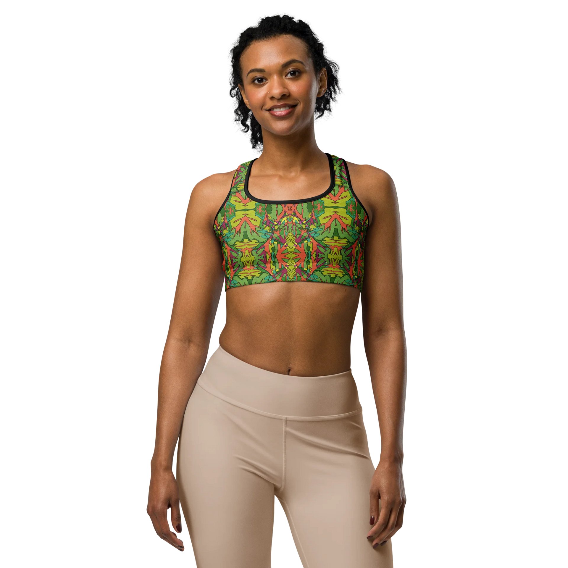 Spinach Tangle – Custom Sports Bra product image (6)