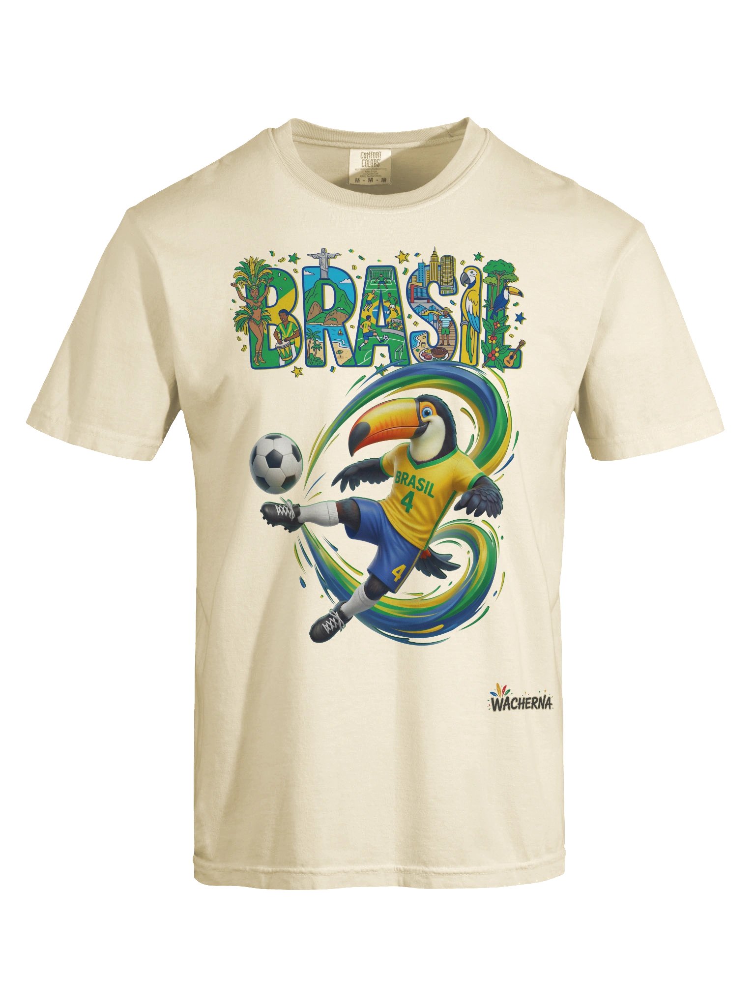 Brazil Soccer Toucan - Brazilian Pride Football Mascot product image (2)